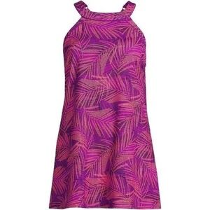 Lands End One Piece Womens Swimsuit Womens Size 4 Halter Tropical Beach Resort